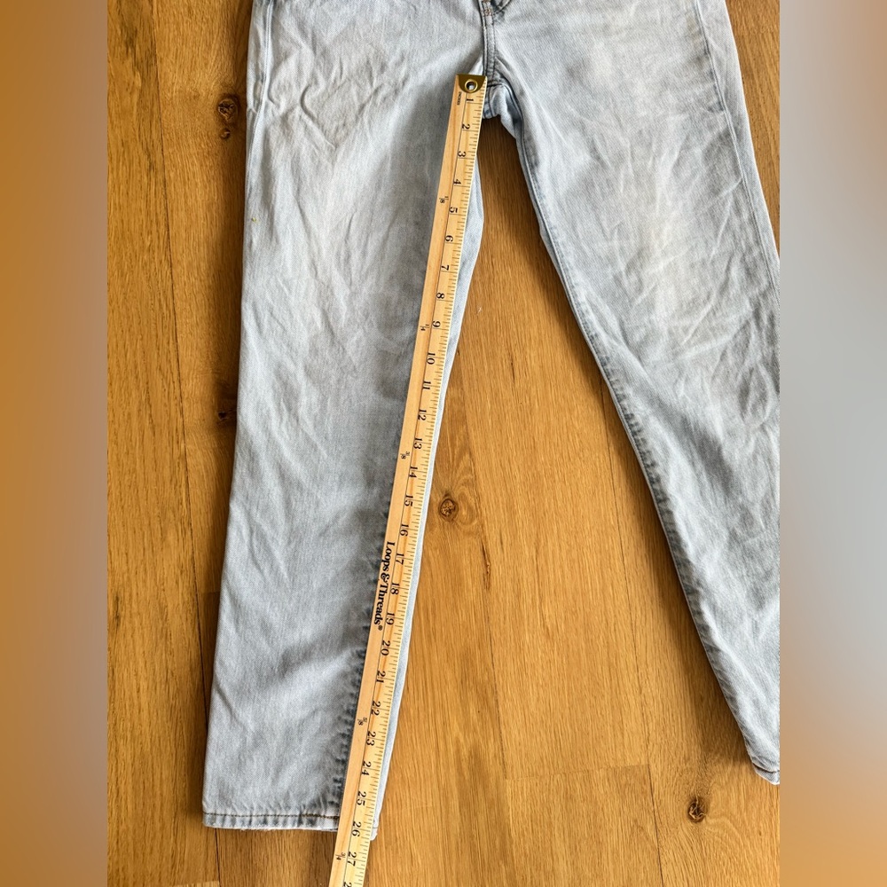 Madewell Women’s High Rise Slim Straight Jeans Size 24 Light Wash Denim - Picture 7 of 7